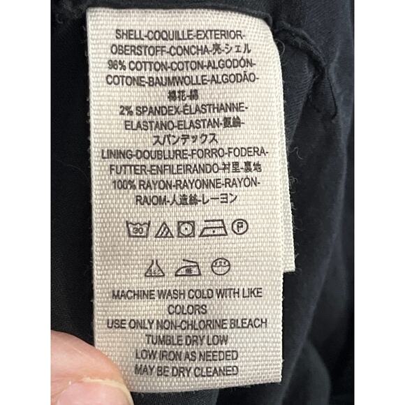 Free People Black Corduroy Blazer Metal Buttons Fitted Jacket Sz 6 - Picture 8 of 8